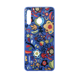 HUAWEI P30 LITE, PC case, plavi cvjetni